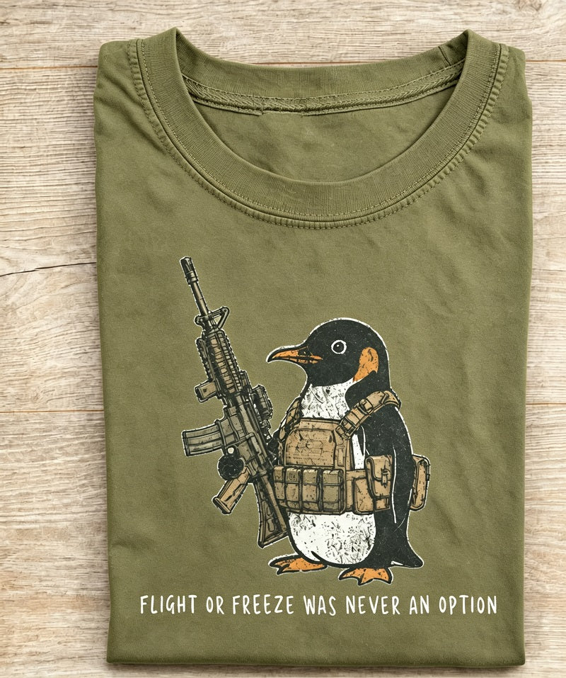 Flight Or Freeze Was Never An Option Vintage Comfort Colors Tee