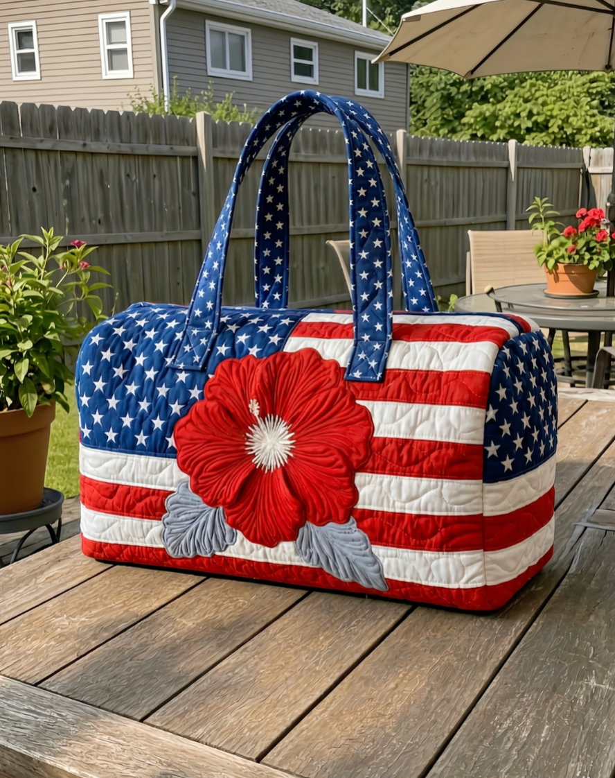 Jimmy Crafts - Handmade Quilted USA Tote Bag