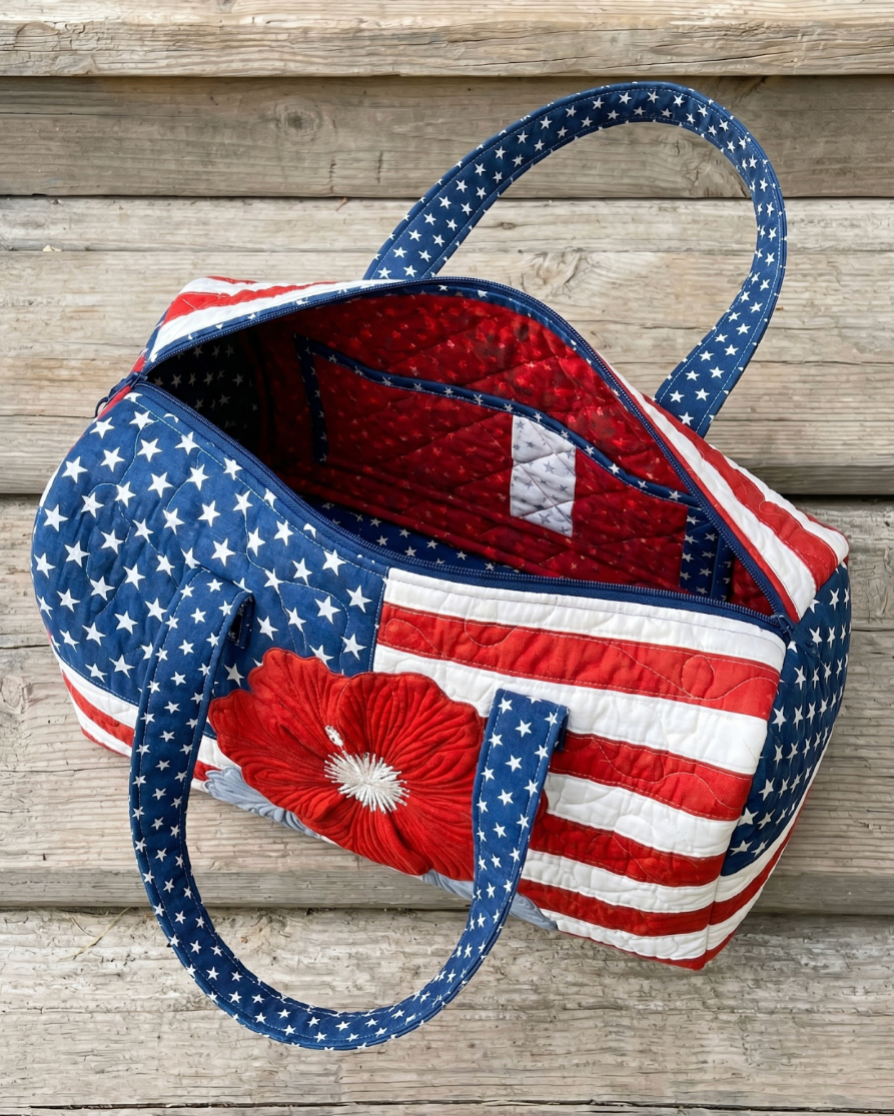 Jimmy Crafts - Handmade Quilted USA Tote Bag