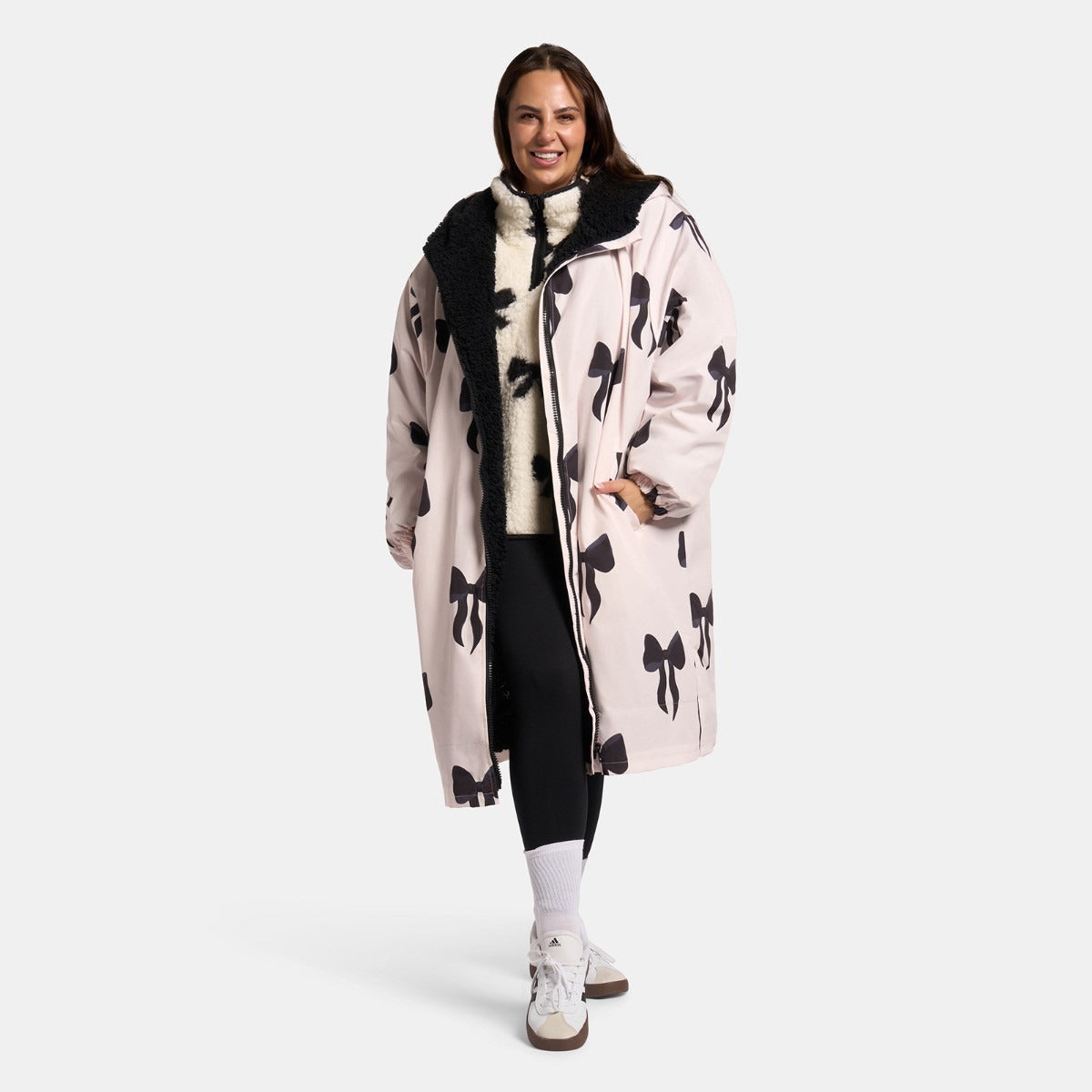 Drying Robe Waterproof Wind Resistant Changing Robe Soft Sherpa Fleece Lined Oversized Hooded Long Sleeve Coat Jacket for Kids Adults Men Women Surfing Beach Swimming Keep Dry