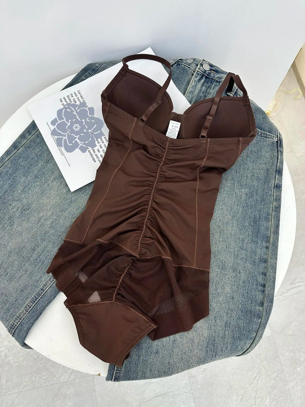 Women's Bodysuit with Bra and Adjustable Straps, Slimming Shaping Artistry, Sizes XS to Xxl for All Seasons
