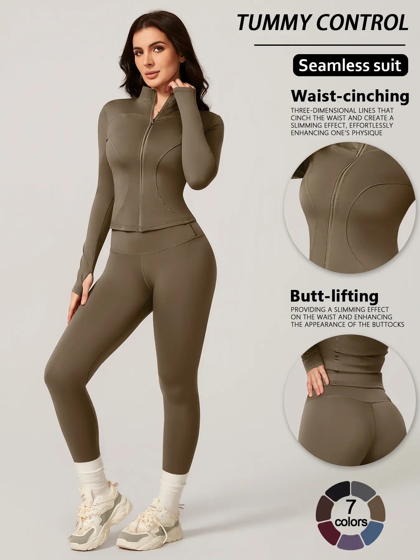 Women's Two-Piece Slim-Fitting Workout Set