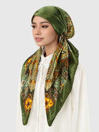 Elegant Satin Hijab Scarf, Soft Breathable Fabric, Easy Sweat Absorption, Perfect for Daily Wear, Elastic Fit Design, Head Scarf