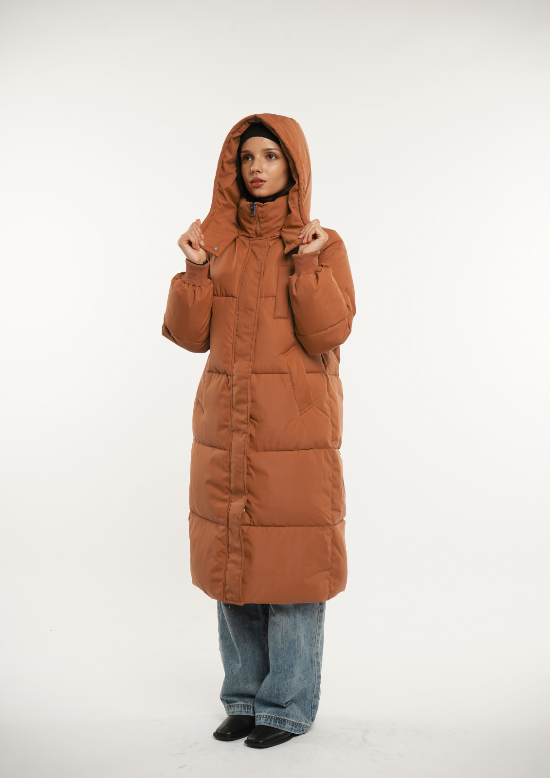 Hooded Long  Jacket