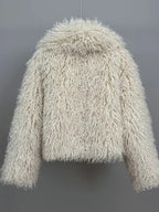 Women's Faux Fur Short Coat, Warm Loose Fit Winter Jacket, High-End Look, New Trendy Design, Perfect for Cold Weather