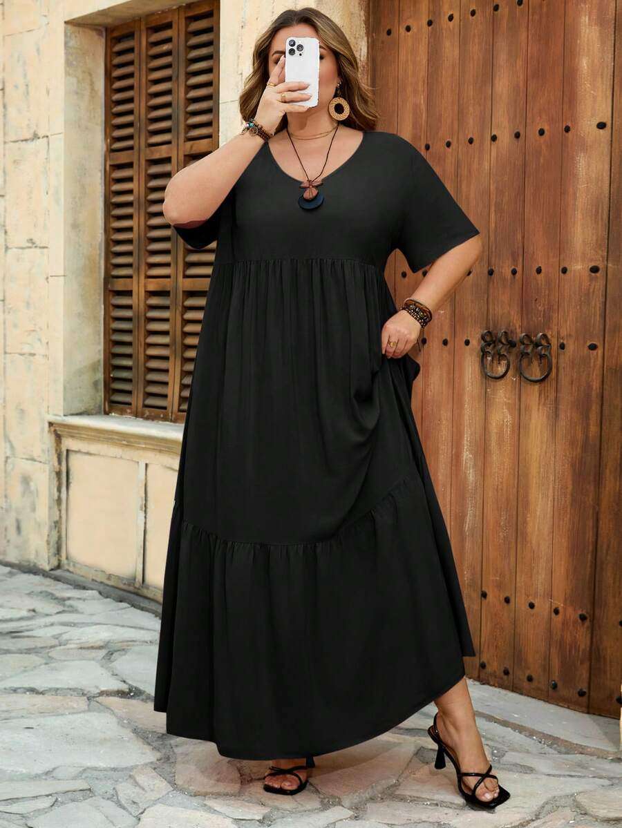 Women's Plus-Size Summer Bohemian-Style Dress
