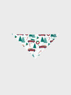 Christmas Family Matching Allover Xmas Tree & Car Print Long-sleeve Pajamas Sets with Christmas Socks Multi-color