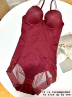 Slimming Bodysuit Shapewear with Bra, Adjustable Straps and Hook Closure, Lightweight Shaping Underwear for Women, Perfect for Evening Gowns