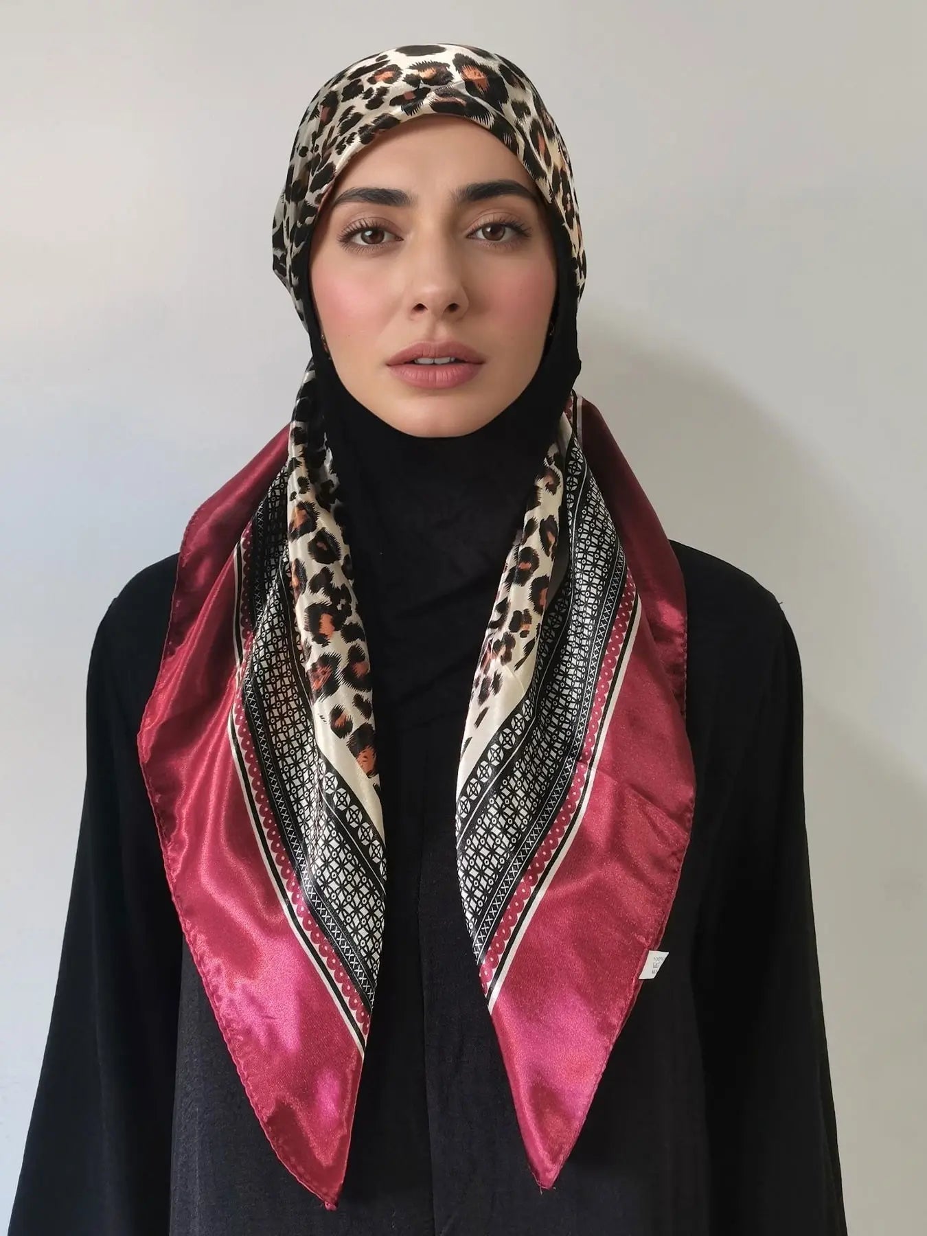 Elegant Satin Hijab Scarf, Soft Breathable Fabric, Easy Sweat Absorption, Perfect for Daily Wear, Elastic Fit Design, Head Scarf