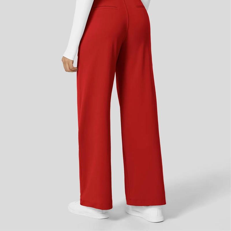 High Waisted Pocket Straight Leg Work Pants, Business Casual Outfits for Women, Women's Sports & Outdoor Clothing