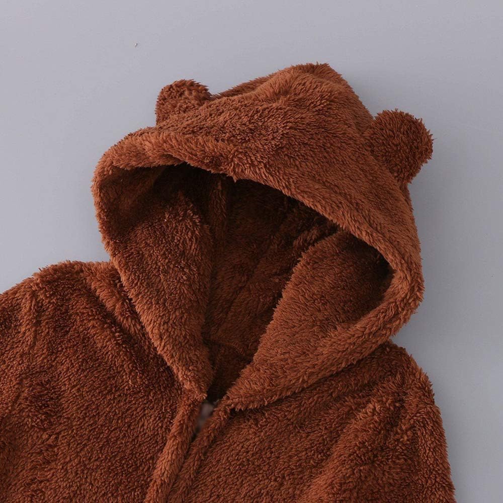 Womens Fleece Onesies Pajamas Jumpsuit Warm Sherpa Romper Sleepwear One Piece Zipper Hooded Playsuit Loungewear