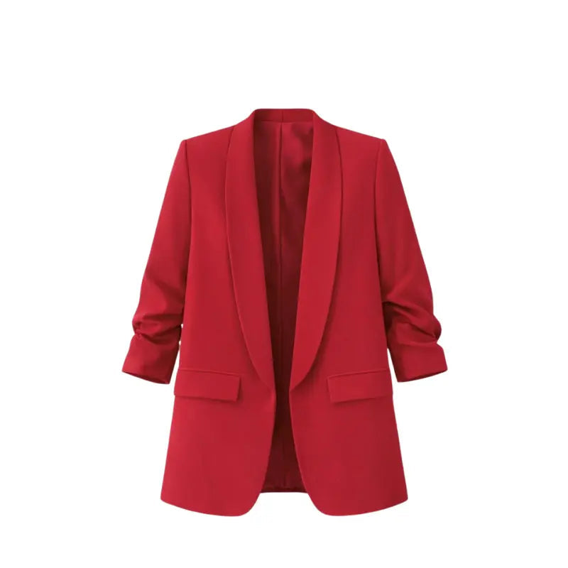 American-style pleated sleeve blazer | Women's clothing | Blazer | Pleated | Casual | Loose fit