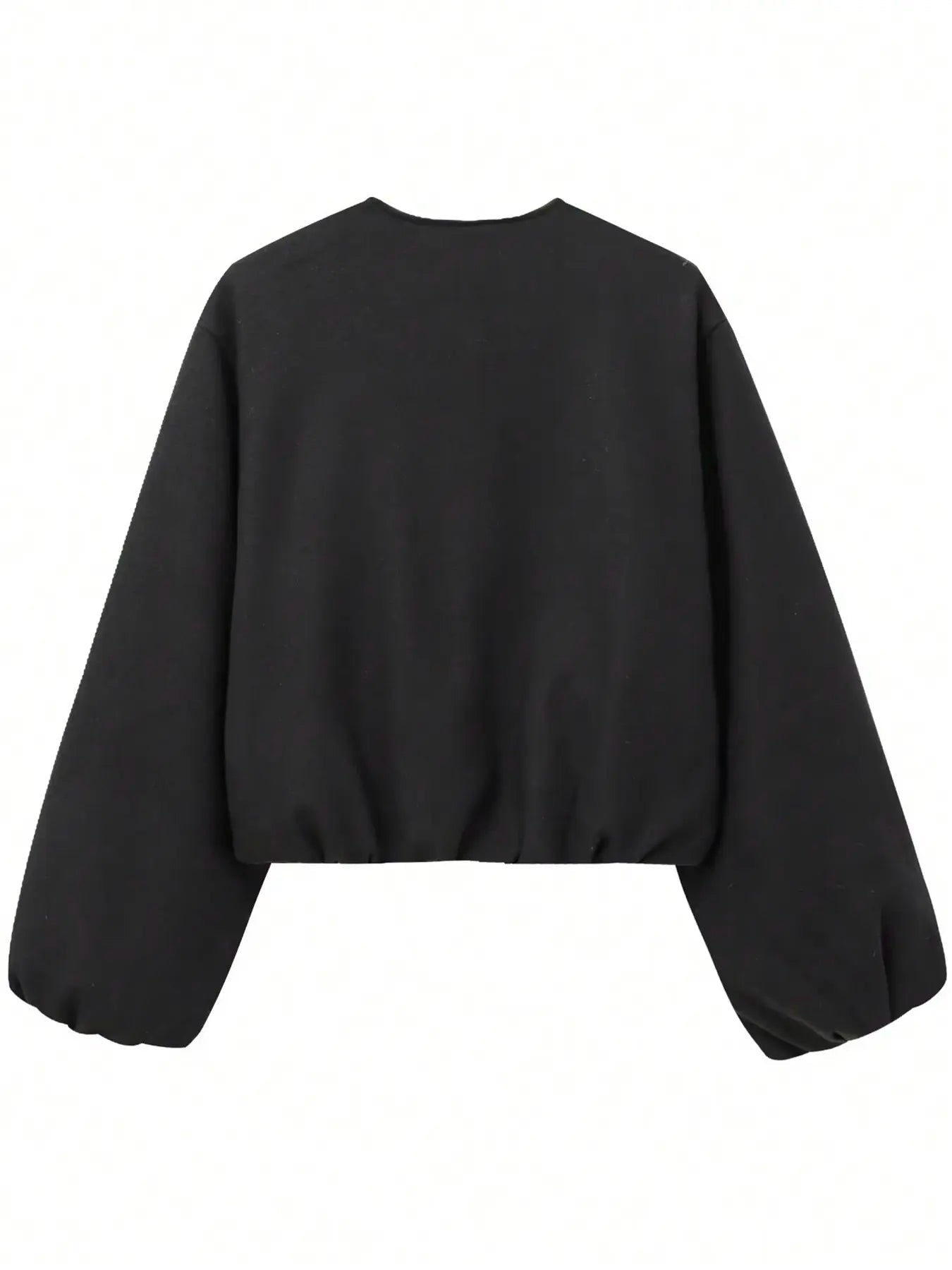 Women's Zipper Jacket Coat, Casual Style Women's Outerwear, Perfect for Fall & Winter Daily Wear, Fitted Design, Woven, Moderate Fabric Thickness