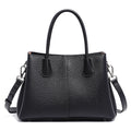 Women’s White Leather Top Handle Bag