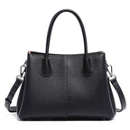 Women’s White Leather Top Handle Bag