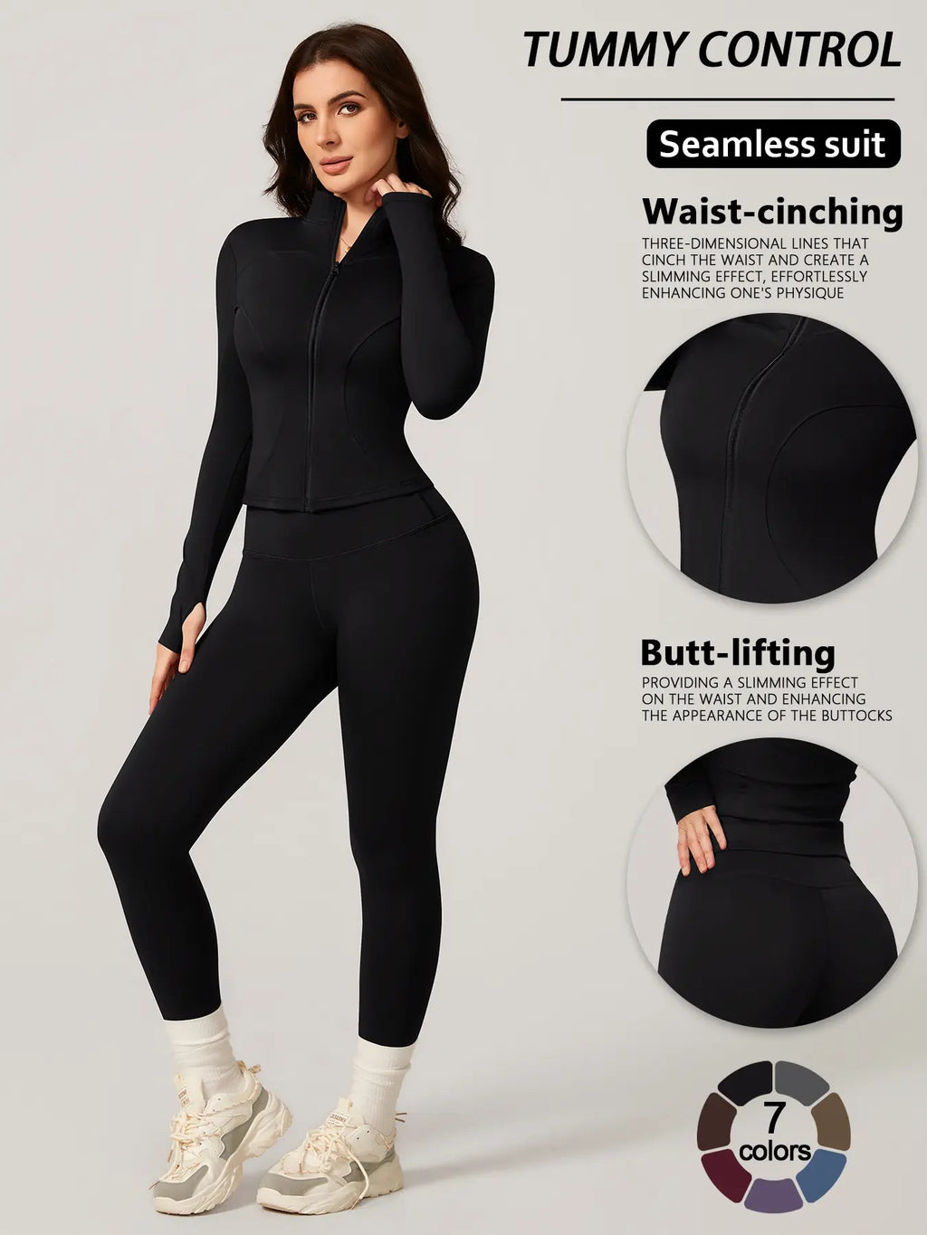 Women's Two-Piece Slim-Fitting Workout Set
