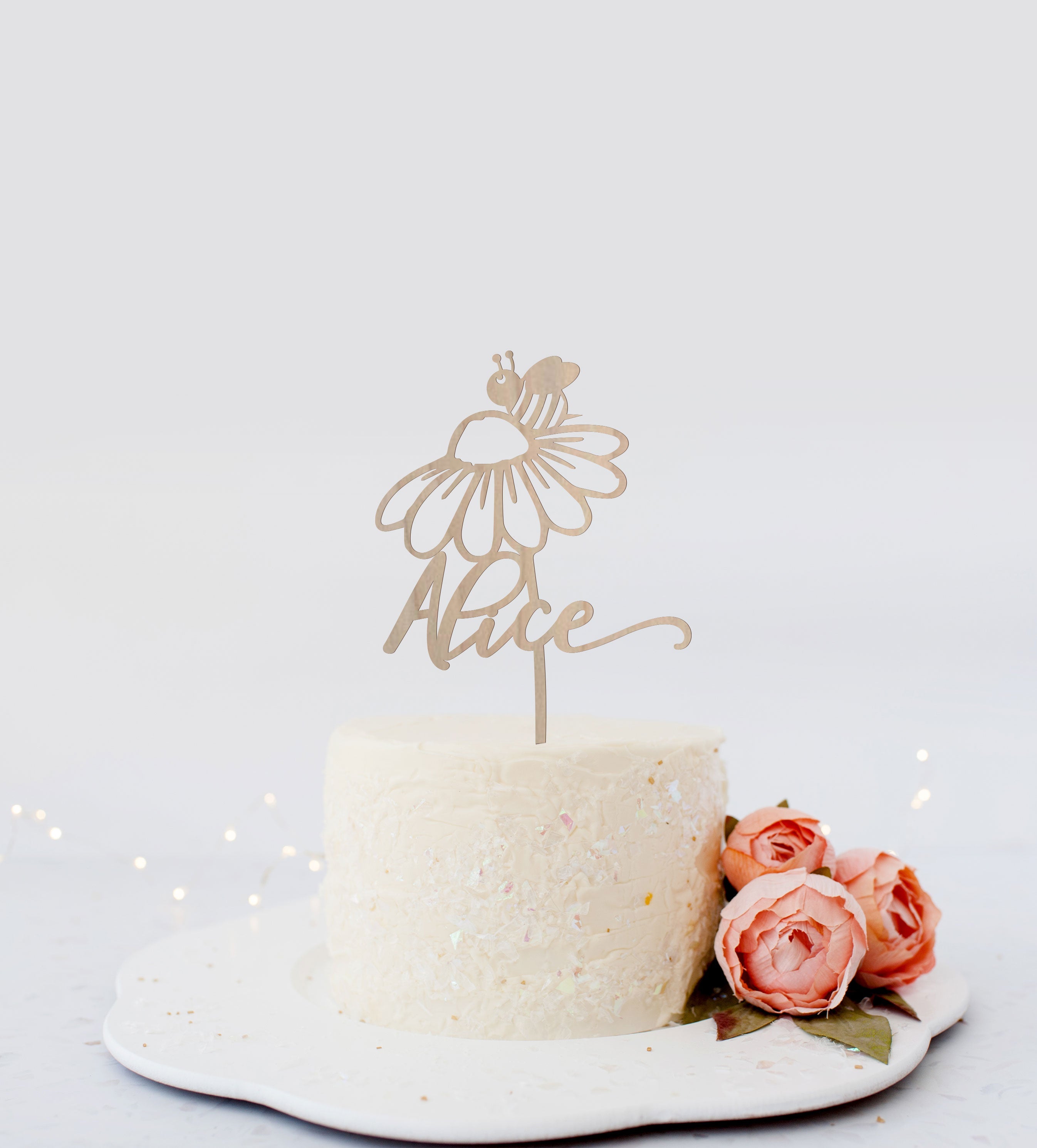 Daisy Personalized Name Cake Topper
