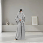 L'Ensemble de prière, Abaya Khimar 2 pièces en Tissu Jazz, Mastour et Pratique