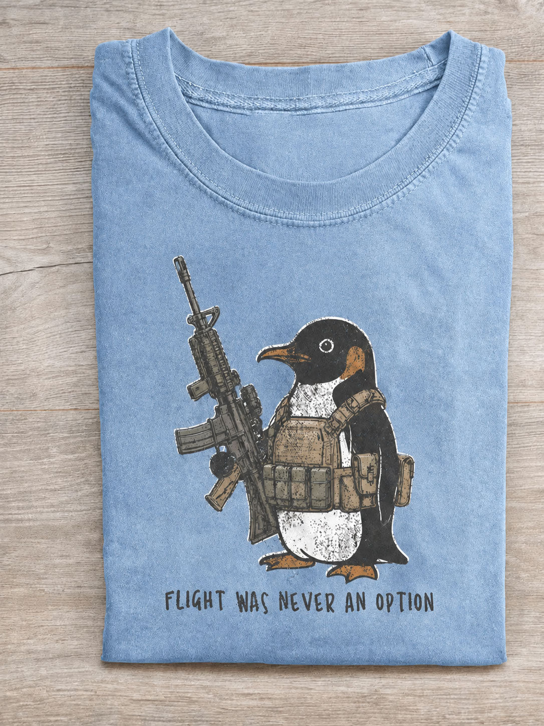 Flight Was Never An Option Vintage Comfort Colors Tee