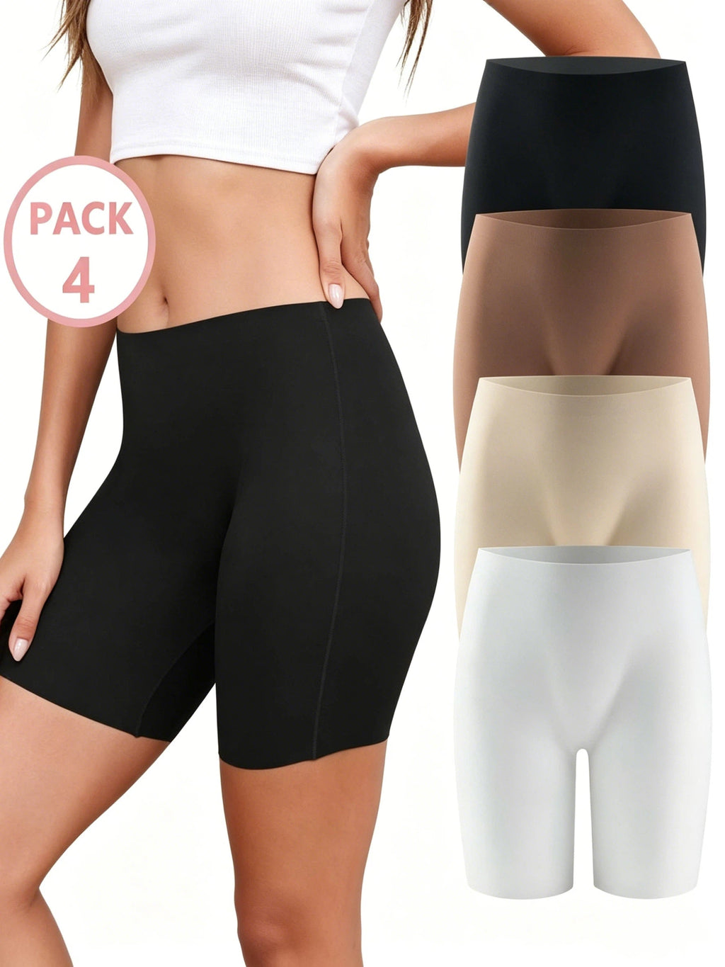 Boxer sans couture pour femmes, sous-vêtements Anti-frottement, shorts de vélo, culottes pour garçons S-XXL