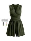 Women's Spring/Summer Sleeveless V-Neck Romper