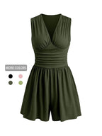 Women's Spring/Summer Sleeveless V-Neck Romper