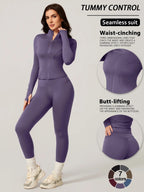 Women's Two-Piece Slim-Fitting Workout Set