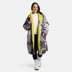 Drying Robe Waterproof Wind Resistant Changing Robe Soft Sherpa Fleece Lined Oversized Hooded Long Sleeve Coat Jacket for Kids Adults Men Women Surfing Beach Swimming Keep Dry