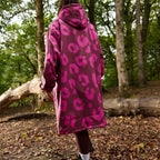 Drying Robe Waterproof Wind Resistant Changing Robe Soft Sherpa Fleece Lined Oversized Hooded Long Sleeve Coat Jacket for Kids Adults Men Women Surfing Beach Swimming Keep Dry