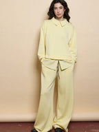 Women's two-piece set, including a top and trousers
