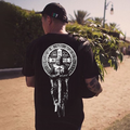 Knight With Holy Seal Printed Men's T-shirt