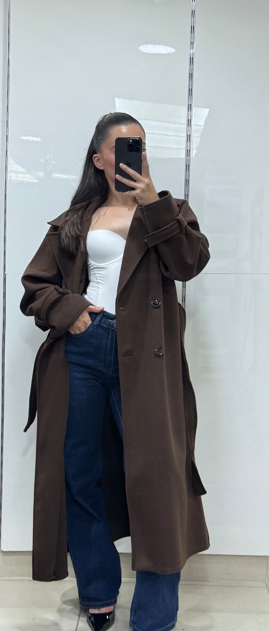 Trench long oversize