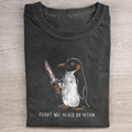 Bloody Dagger Penguin Slogan Tee