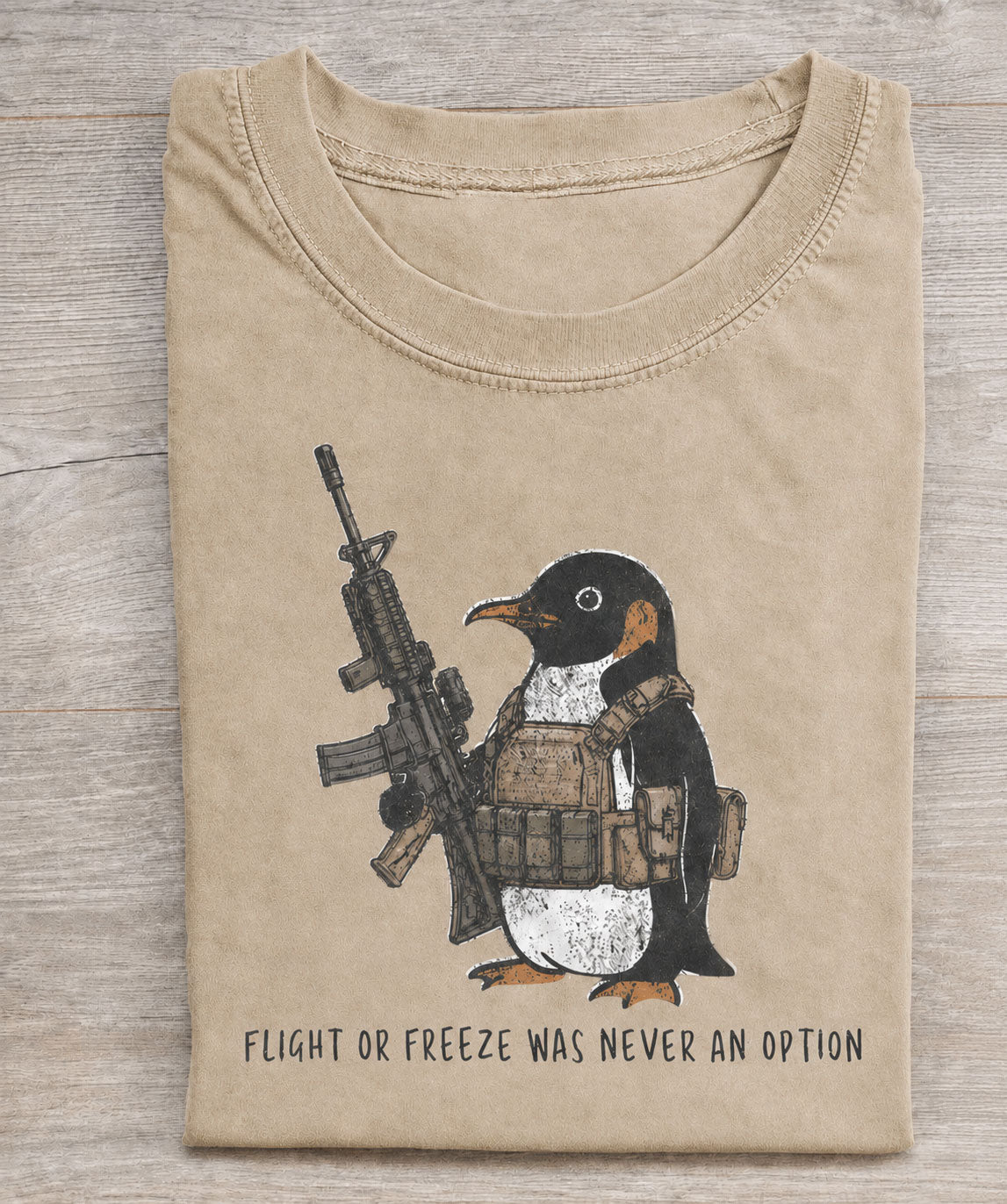 Flight Or Freeze Was Never An Option Vintage Comfort Colors Tee