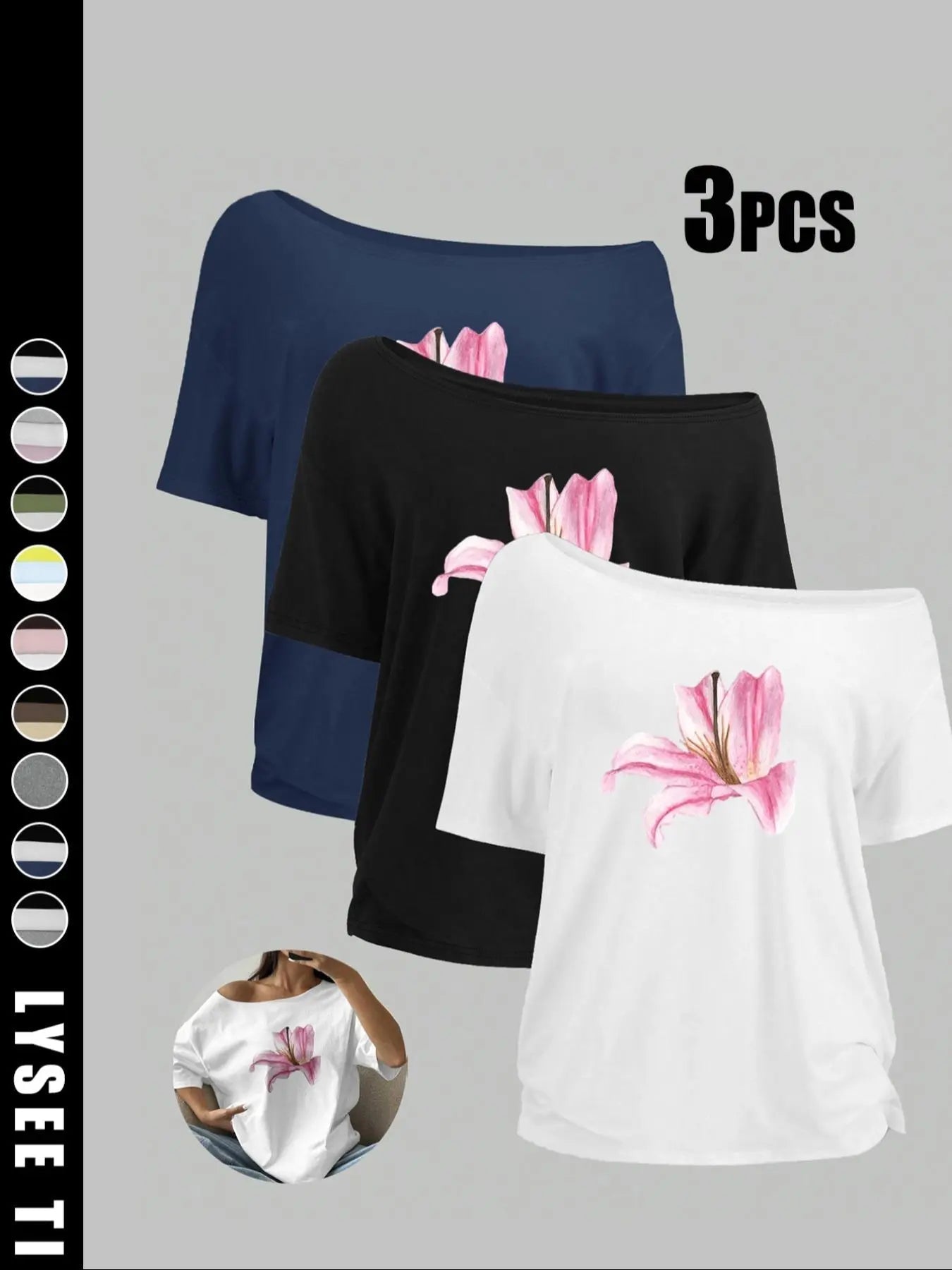 Women's Solid Color Tee, Casual Basic Short Sleeve T-shirt for Daily Wear, Ladies Clothes for All Seasons
