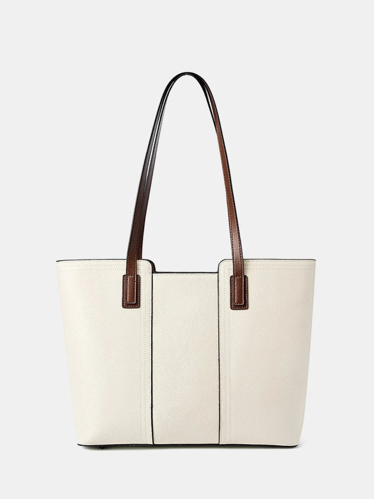Genuine Leather Work Tote Bag for Women Classic Large