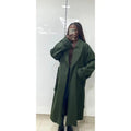 Wool trench coat with belt