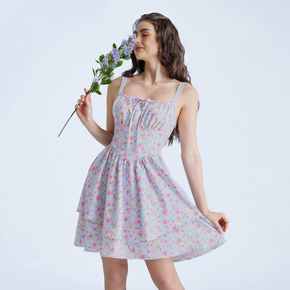 Floral Corset Mini Dress, Casual & Vacation Style