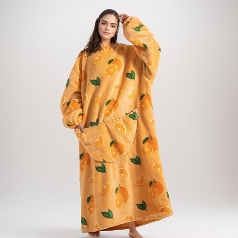 Oversized Blanket Hoodie, Cozy Fleece Hoodie