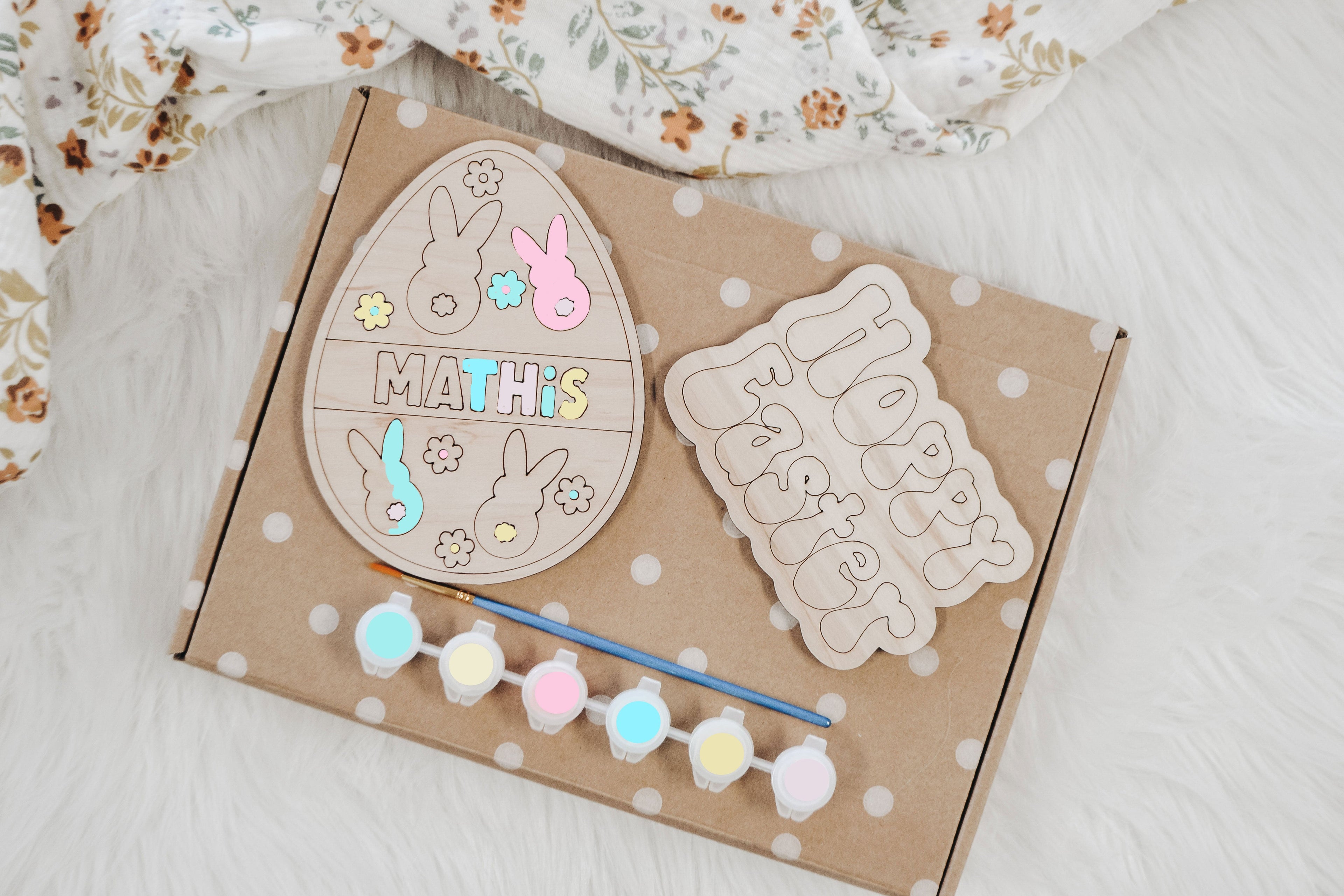 Personalized Easter Bunny Paint Kit