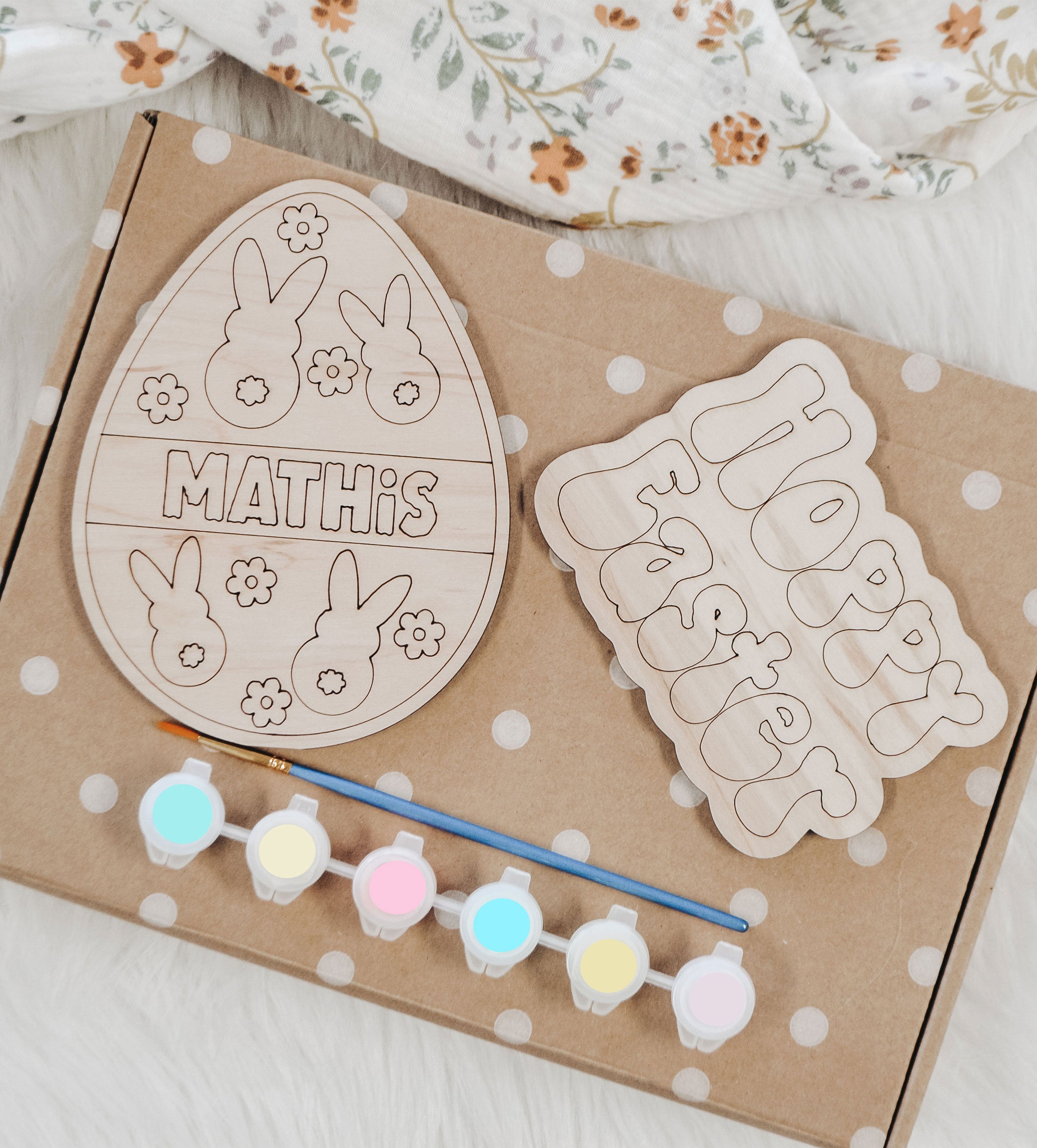 Personalized Easter Bunny Paint Kit