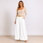 [2026.COUTURE] Pantaloni In Cotone Con Pince
