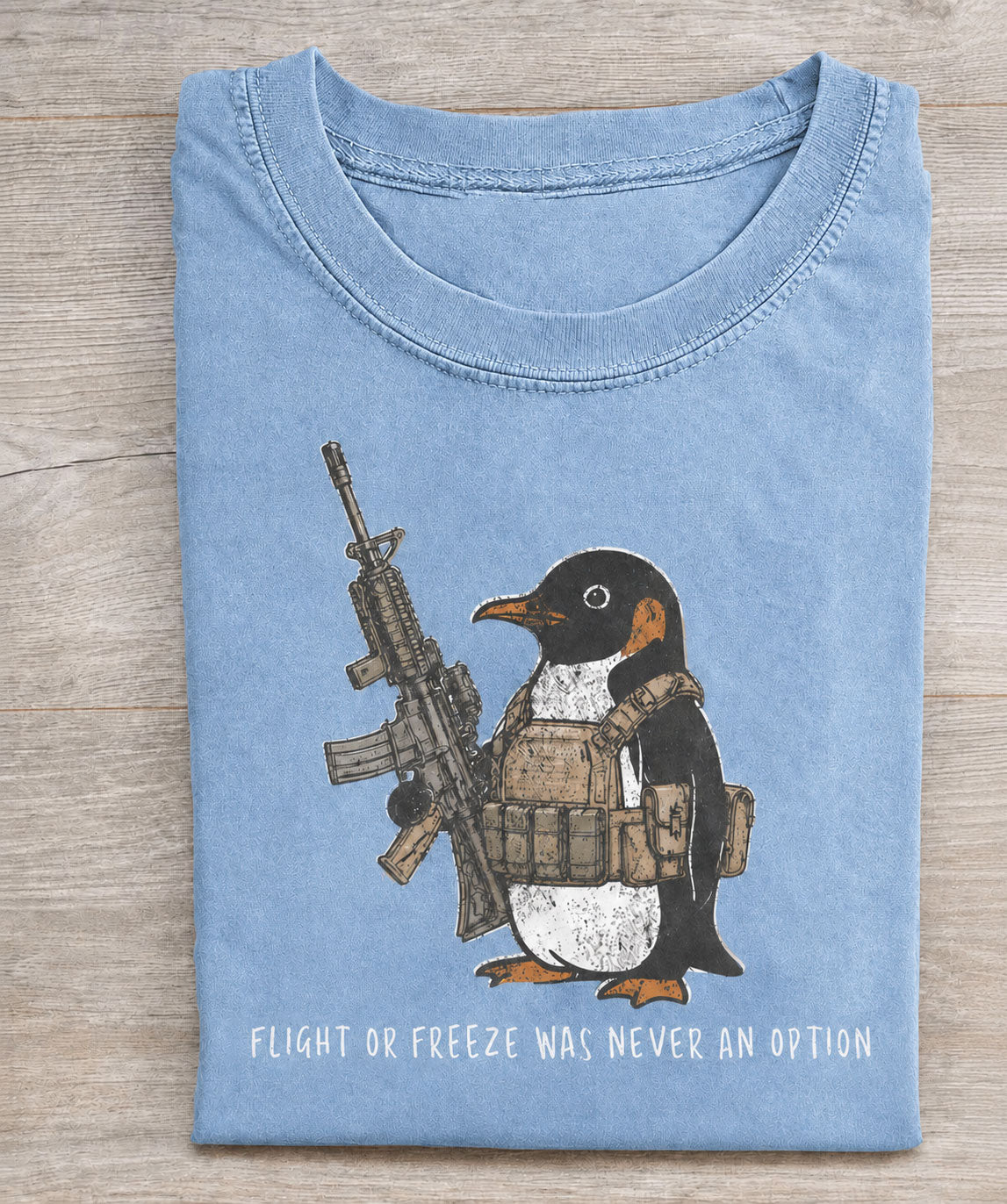 Flight Or Freeze Was Never An Option Vintage Comfort Colors Tee