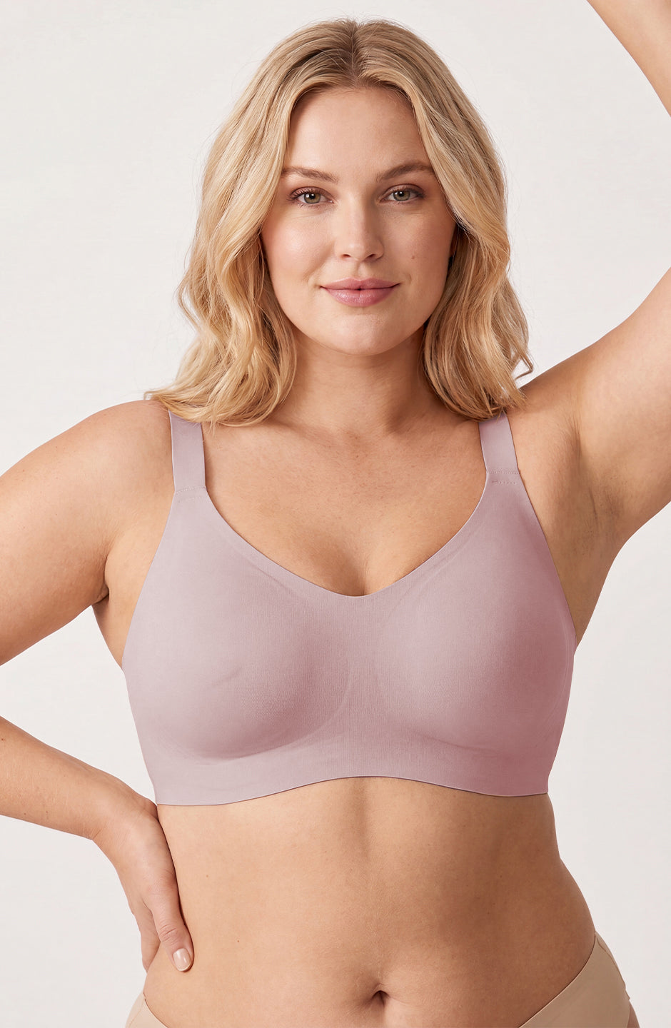 Curveins Soft Jelly Full Cup No Underwire Seamless Support T-Shirt Bra