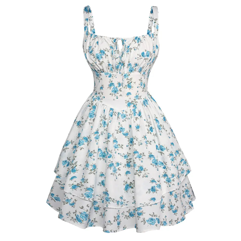 Floral Corset Mini Dress, Casual & Vacation Style