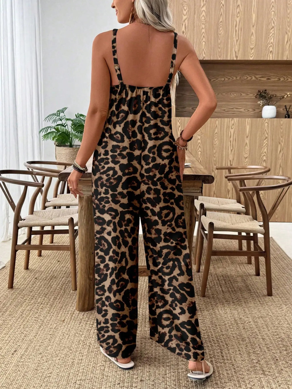 Women's Casual Chic Bohemian Printed Loose One-Piece Jumpsuit