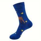 10 Pairs of Cute Cartoon Christmas Stockings for Women/men
