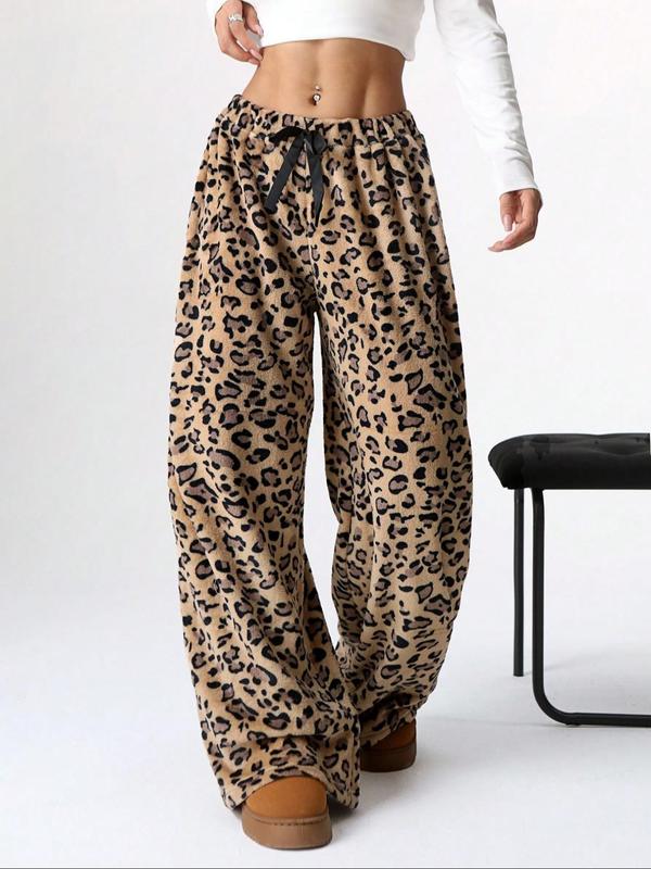Winter New Vintage Plaid Elastic Straight Loose Thick Warm Casual Pants, Comfortable and Stylish for Cold Weather Wear