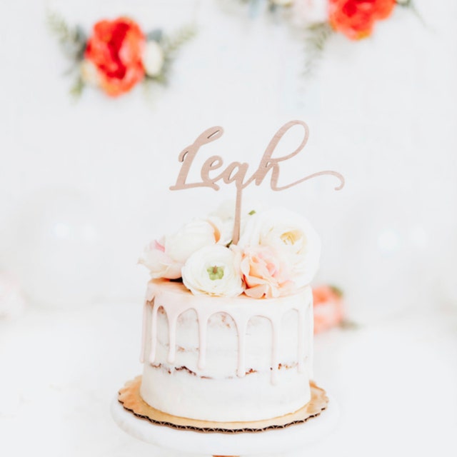 Personalized Name Cake Topper