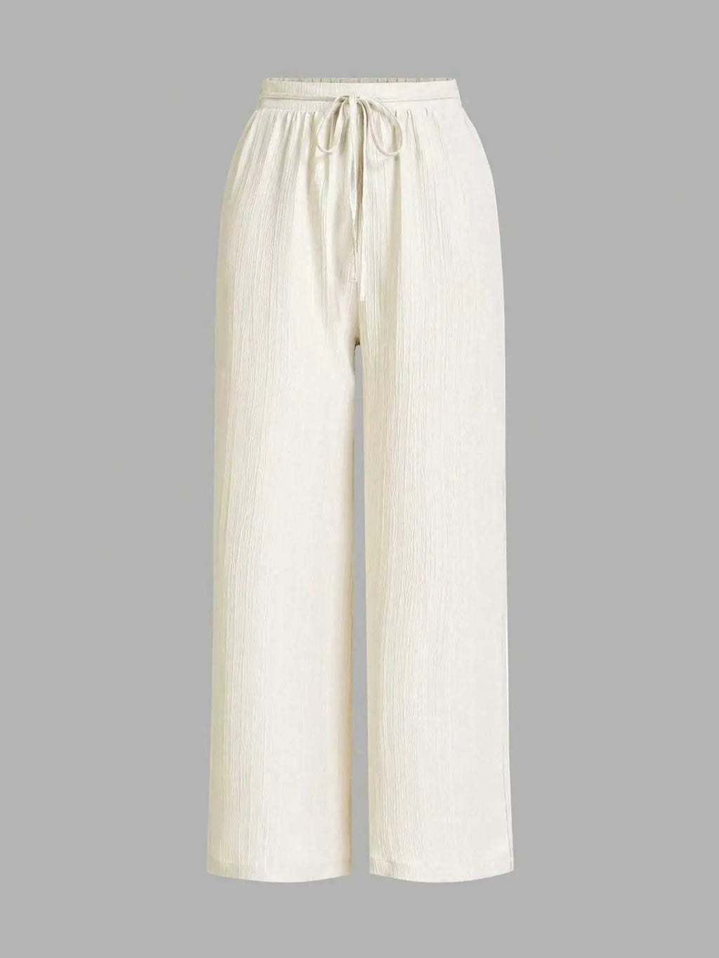 3-Piece Set: Women's Solid-Color Wide-Leg Pants